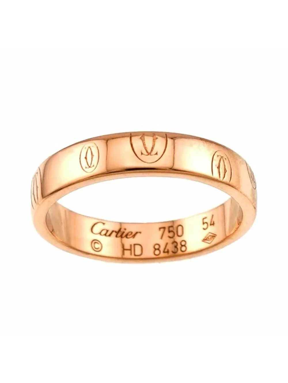 Cartier Happy Birthday Small SM 54 Ring 18K Pink Gold Certificate